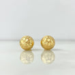 Topos Bola 1.6gr / 10mm Diamantados Oro Amarillo 18K