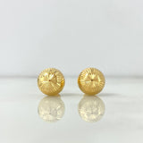 Topos Bola 1.6gr / 10mm Diamantados Oro Amarillo 18K