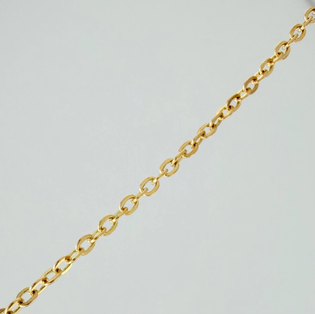 Cadena Trebol Aro Seguido 3.65gr / 46cm / 1mm Oro Amarillo 18K %