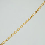 Cadena Trebol Aro Seguido 3.7gr / 46.5cm / 1mm Oro Amarillo 18K %