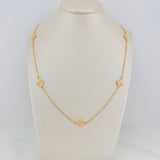 Cadena Trebol Aro Seguido 3.7gr / 46.5cm / 1mm Oro Amarillo 18K %