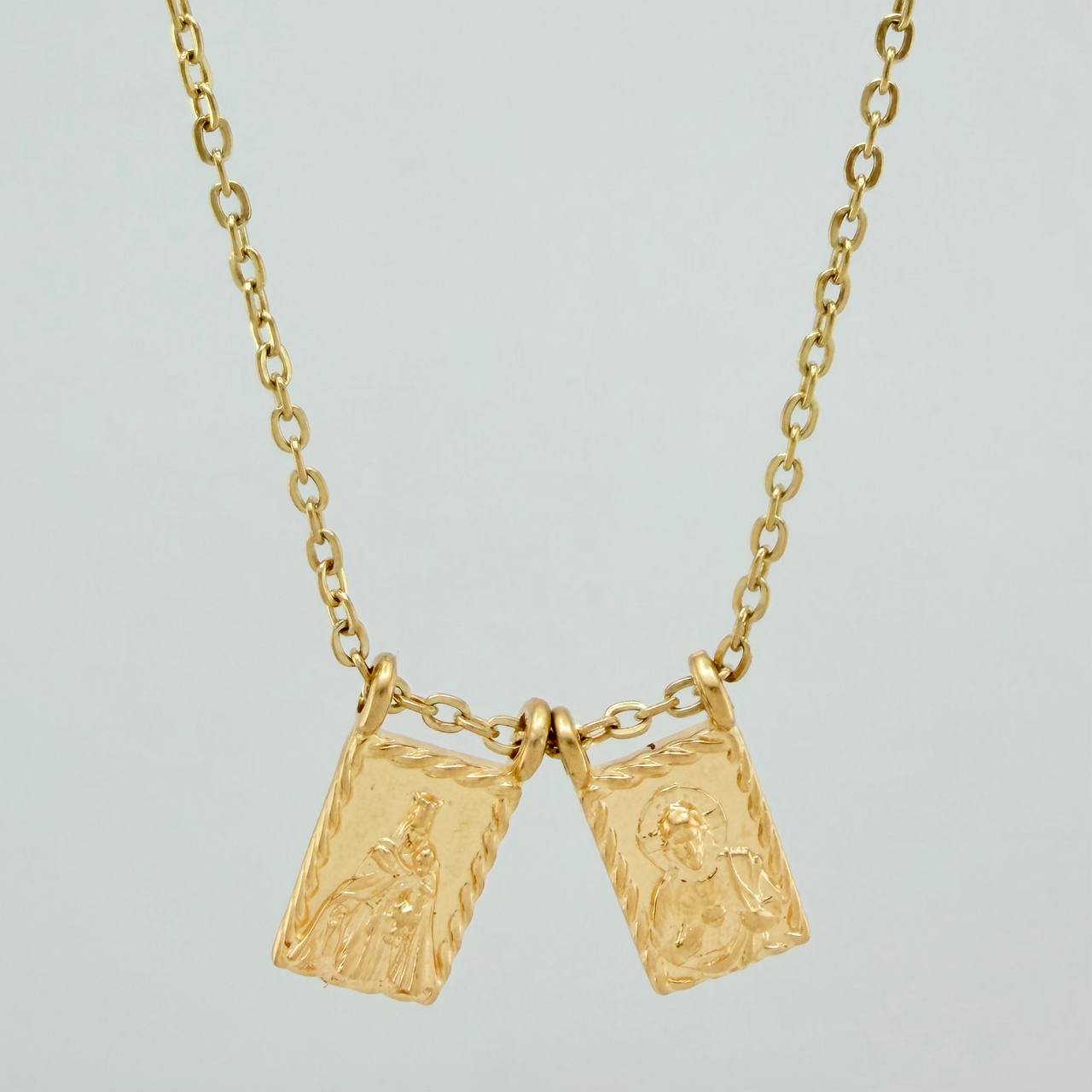 Cadena Escapulario Aro Seguido 3.85gr / 43.5cm / 1.2mm Oro Amarillo 18K %