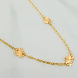 Cadena Corazones Aro Seguido 3.3gr / 41cm / 1.4mm Oro Amarillo 18K %
