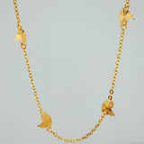 Cadena Pajaro Aro Srguido 3.15gr / 41cm / 1.2mm Oro Amarillo 18K %