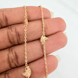 Cadena Pajaro Aro Srguido 3.15gr / 41cm / 1.2mm Oro Amarillo 18K %