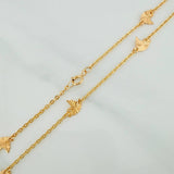 Cadena Pajaro Aro Srguido 3.15gr / 41cm / 1.2mm Oro Amarillo 18K %
