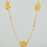 Cadena Ovalo Rayado 3.15gr / 41cm / 1mm Oro Amarillo 18K %