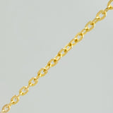 Cadena Trebol Aro Seguido 2.85gr / 41cm / 1mm Oro Amarillo 18K %