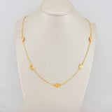 Cadena Ovalo Rayado 3.15gr / 41cm / 1mm Oro Amarillo 18K %