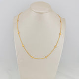Cadena Trebol Aro Seguido 2.85gr / 41cm / 1mm Oro Amarillo 18K %