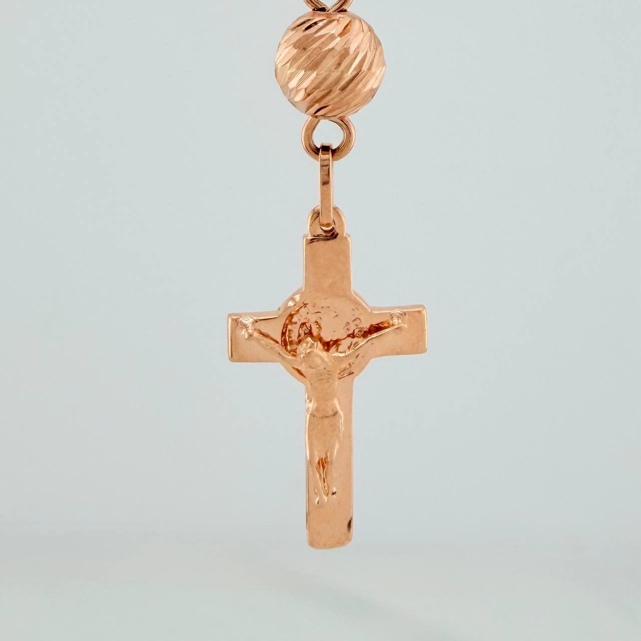 Rosario Virgen Milagrosa 15.95g / 40cm / 5mm-6mm Oro Rosa 18K %