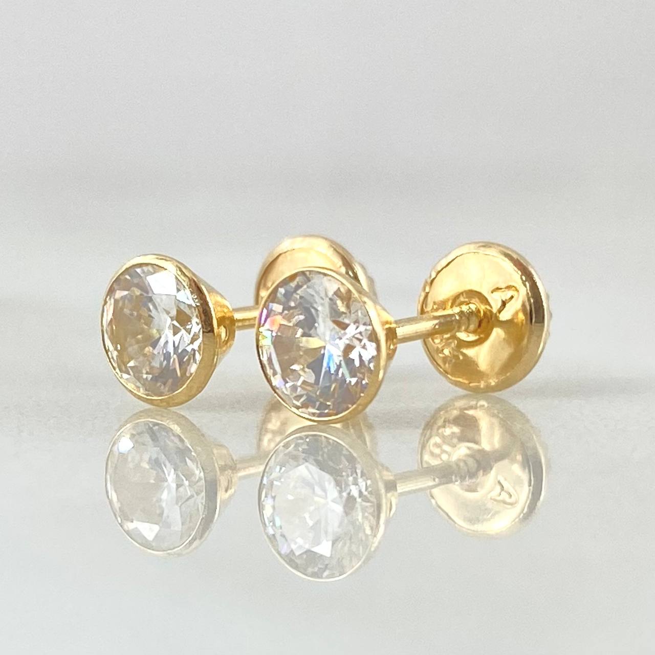 Topos Bisel 0.85gr / 5mm Oro Amarillo 18K *