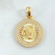 Dije Medalla Letra V 4.95gr / 3cm / Oro Amarillo 18K