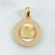 Dije Medalla Letra Z 5.05gr / 3cm / Oro Amarillo 18K *