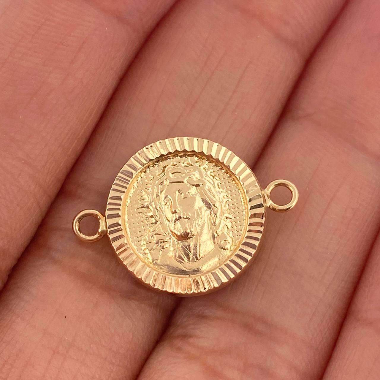 Herraje Rostro Cristo 1.45gr / 2.1cm / Oro Amarillo 18K %