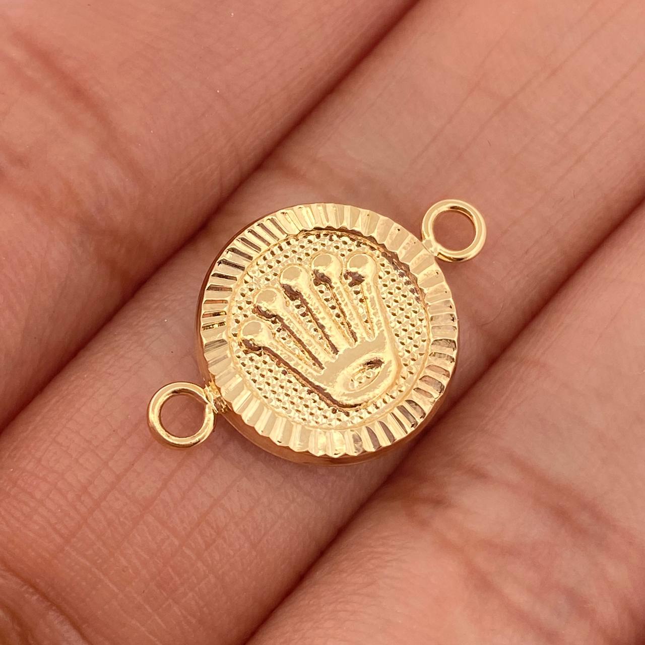 Herraje Corona 0.8gr / 1.2cm / Oro Amarillo 18K %