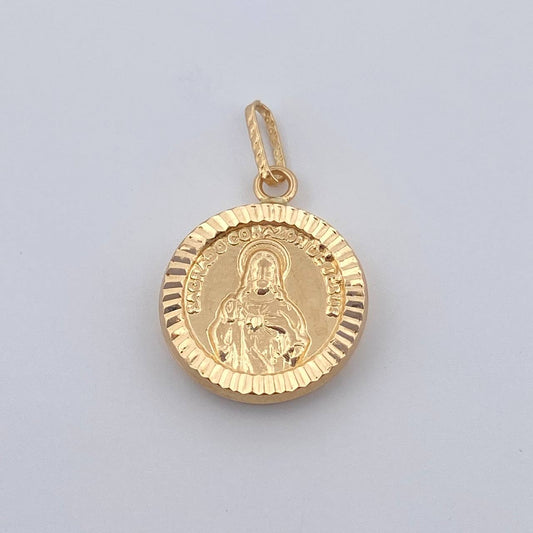 Dije Sagrado Corazon Jesus 1.4gr / 2.3cm / Oro Amarillo 18K &
