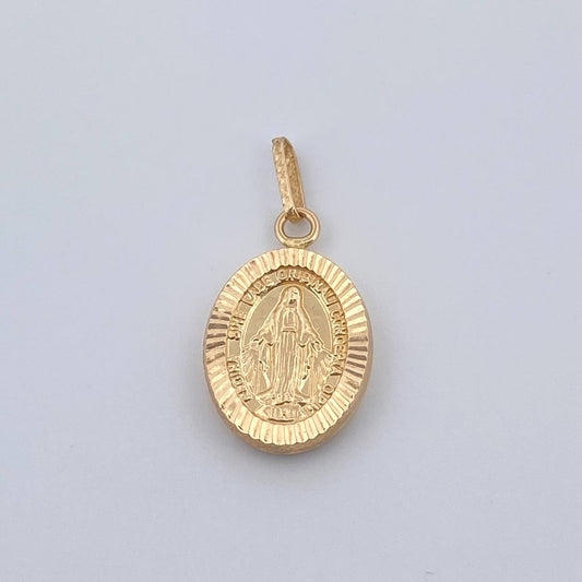 Dije Virgen Milagrosa 0.85gr / 2.2cm / Oro Amarillo 18K %