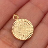 Dije San Benito 0.95gr / 2.2cm / Oro Amarillo 18K %