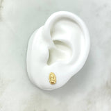 Topos Virgen de Guadalupe 0.65gr / 8mm Silueta Mate Oro Amarillo 18K *