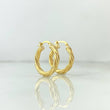 Candongas Mary 1.8gr / 2cm / Entorchadas Oro Amarillo