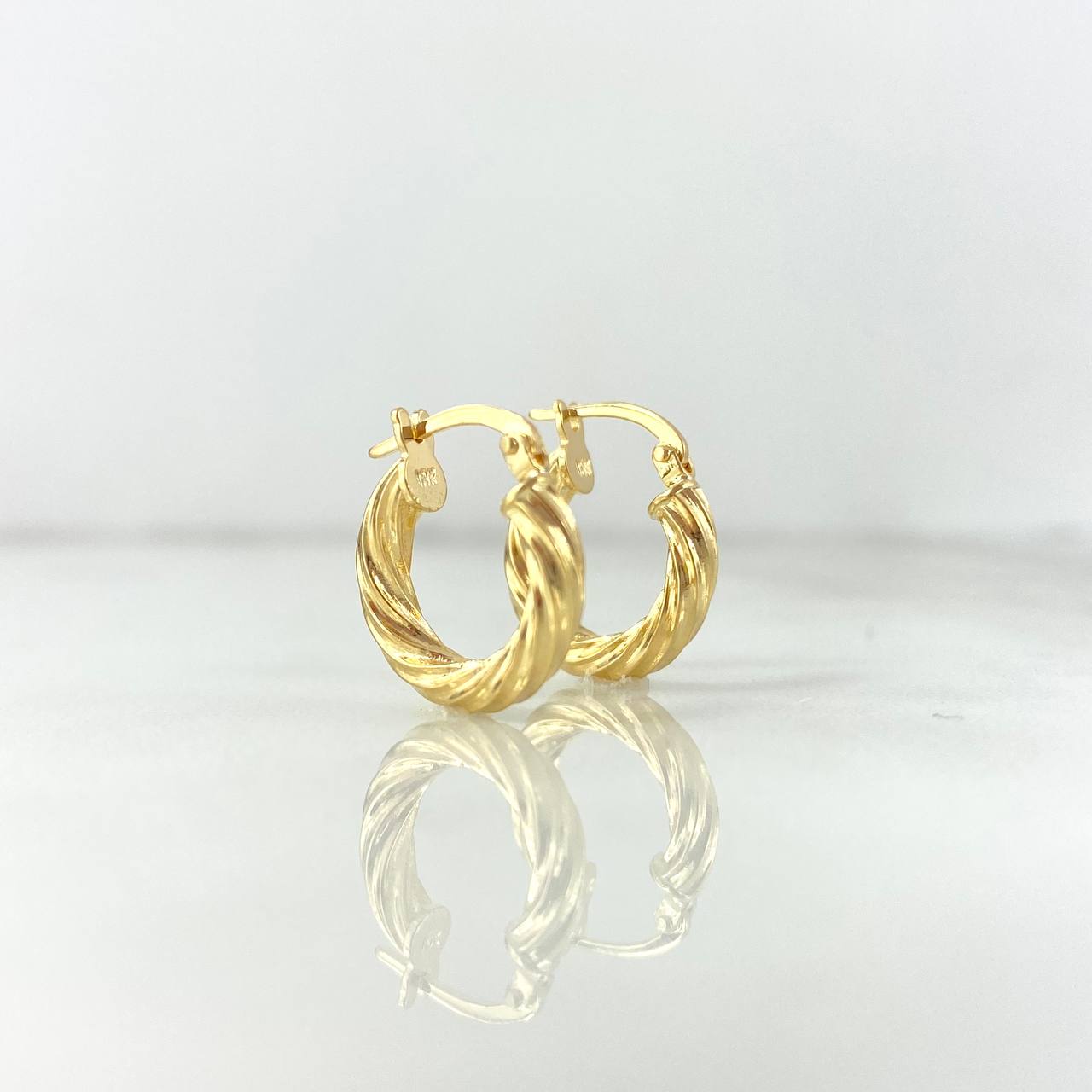 Candongas Mary 3.85gr / Entorchadas Oro Amarillo 18K