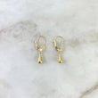 Candongas Lagrima 0.7gr / 2.4cm / Oro Amarillo 18K