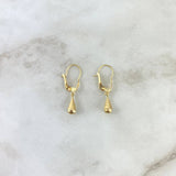 Candongas Lagrima 0.7gr / 2.4cm / Oro Amarillo 18K
