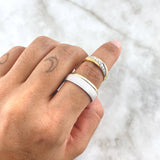 Fabricacion Bajo Pedido Argollas Matrimonio Mate 12gr / Circones Amarillos Dos Oros Amarillo Blanco 18K