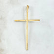 Dije Crúz Amplia 2.1gr / 6cm / Lisa Oro Amarillo 18K *