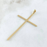 Dije Crúz Amplia 2gr / 6cm / Lisa Oro Amarillo 18K ©