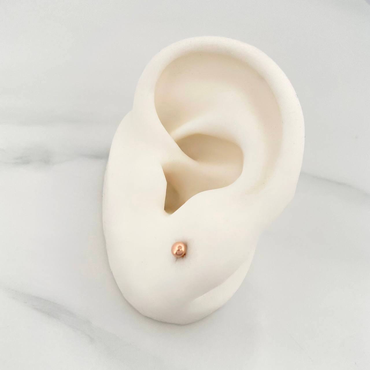 Topos Media Bola 0.55 g / 3 mm Oro Rosa 18K