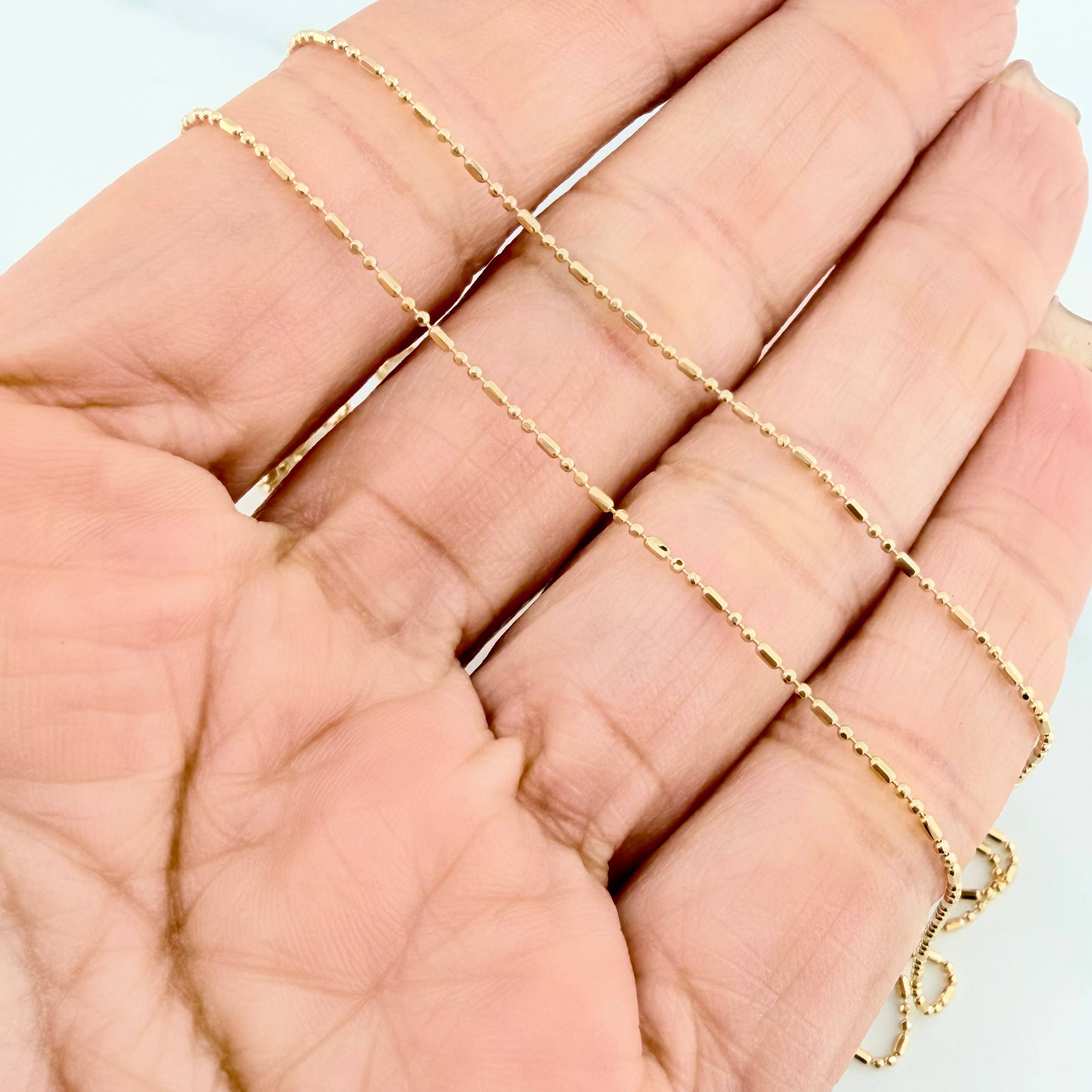 Cadena Morse 2.35 g / 49.9 cm / 0.7 mm Oro Amarillo 18K