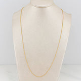Cadena Militar 2.45 g / 50.1 cm / 1 mm Oro Amarillo 18K
