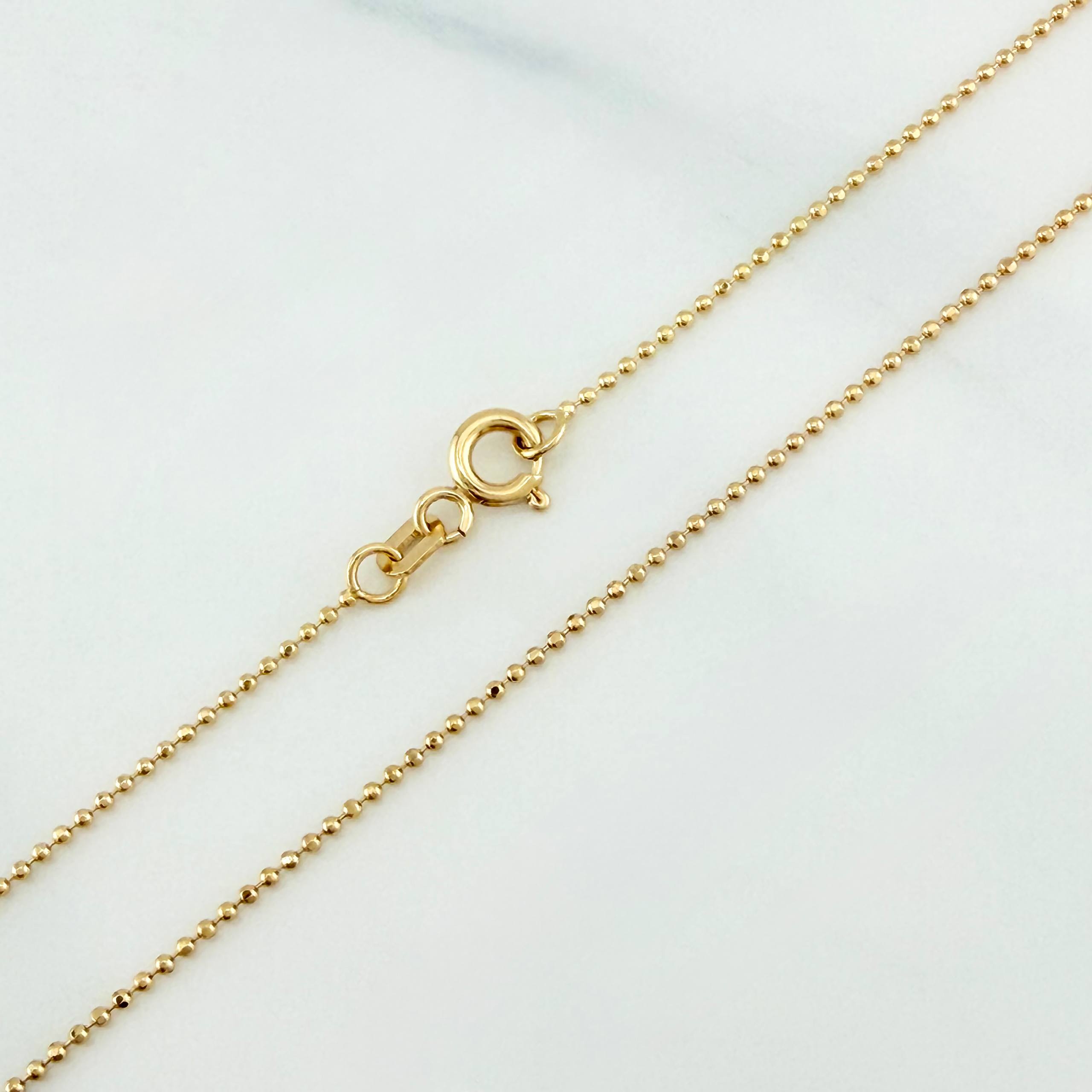 Cadena Militar 2.2 g / 50.2 cm / 1 mm Oro Amarillo 18K