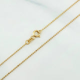 Cadena Militar 2.2 g / 50.2 cm / 1 mm Oro Amarillo 18K