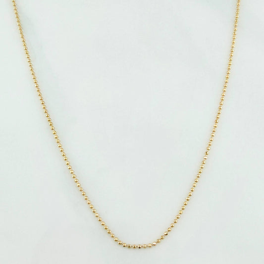 Cadena Militar 2.2 g / 50.2 cm / 1 mm Oro Amarillo 18K