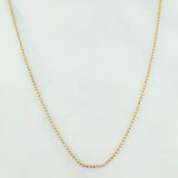 Cadena Militar 2.45 g / 50.1 cm / 1 mm Oro Amarillo 18K