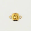 Herraje Letra V 0.3gr / 1.2cm / Oro Amarillo 18K