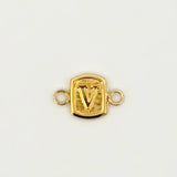 Herraje Letra V 0.3gr / 1.2cm / Oro Amarillo 18K