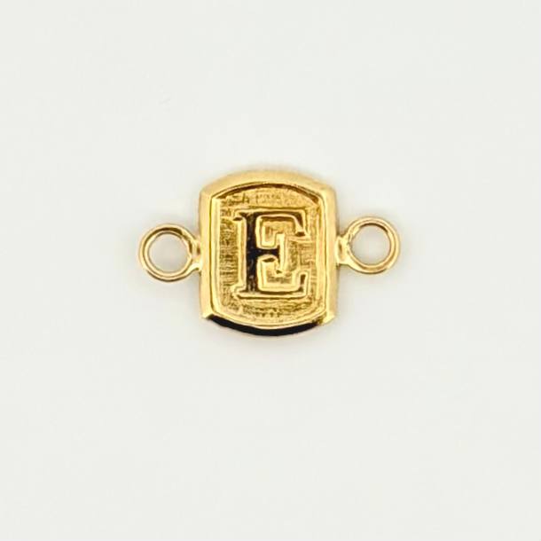 Herraje Letra E 0.25gr / 1.2cm / Oro Amarillo 18K