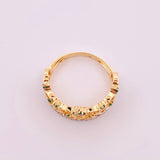 Anillo Corona 3.65gr / T6 1/4 / Dos Oros Amarillo Blanco 18K