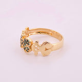 Anillo Trio Oso 2.9gr / T7 / Oro Amarillo 18K