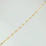 Cadena Flor Espejo 1.15gr / 60.3cm / 0.9mm Oro Amarillo +3 18K %