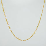 Cadena Figaro 1.8gr / 60.5cm / 1.2mm Oro Amarillo +1 18K %