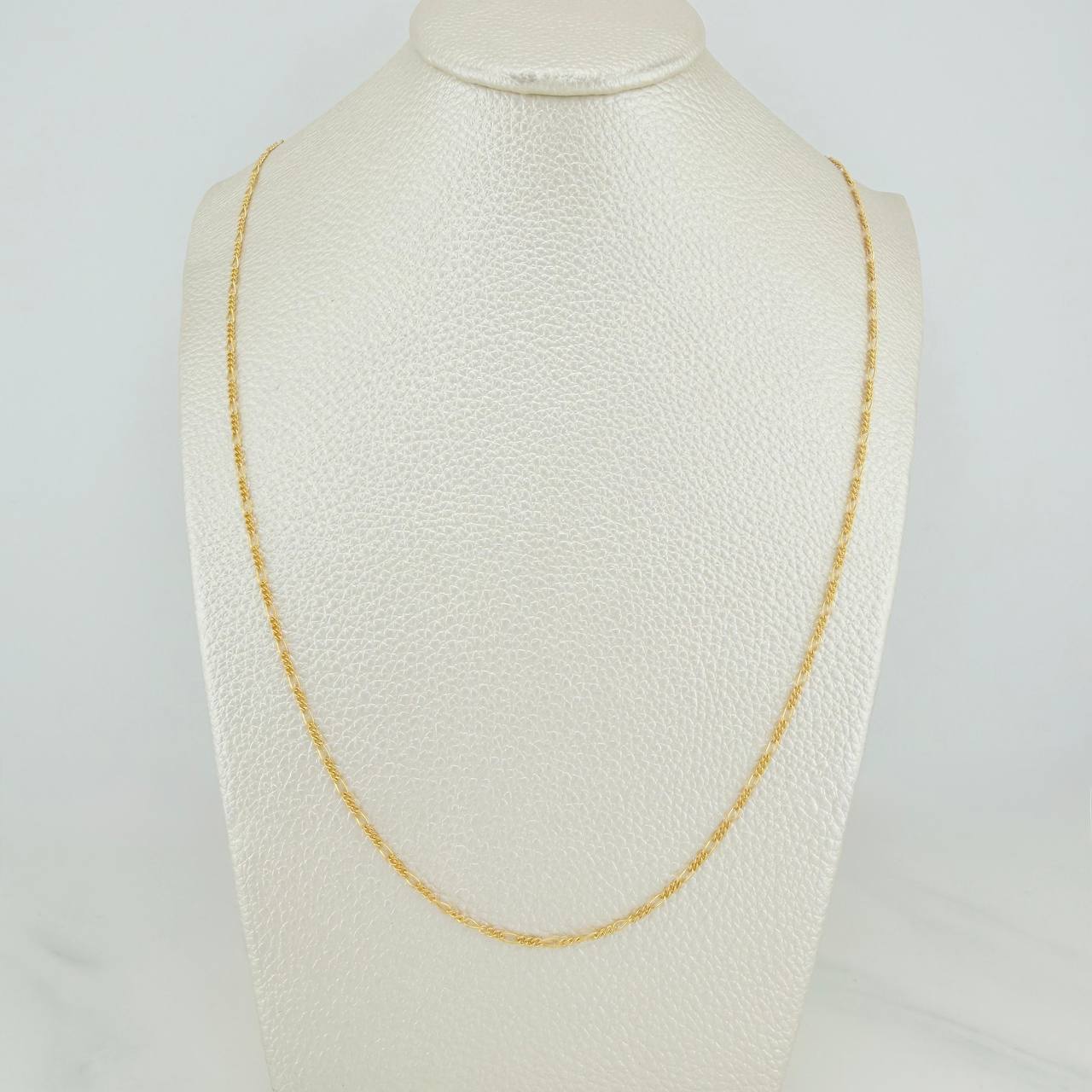 Cadena Figaro 1.8gr / 60.5cm / 1.2mm Oro Amarillo +1 18K %
