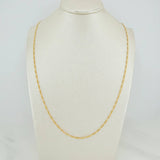 Cadena Figaro 1.8gr / 60.5cm / 1.2mm Oro Amarillo +1 18K %