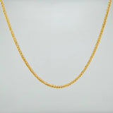 Cadena Franco 1.9gr / 50cm / 1.4mm Oro Amarillo +3 18K %