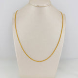 Cadena Franco 1.9gr / 50cm / 1.4mm Oro Amarillo +3 18K %