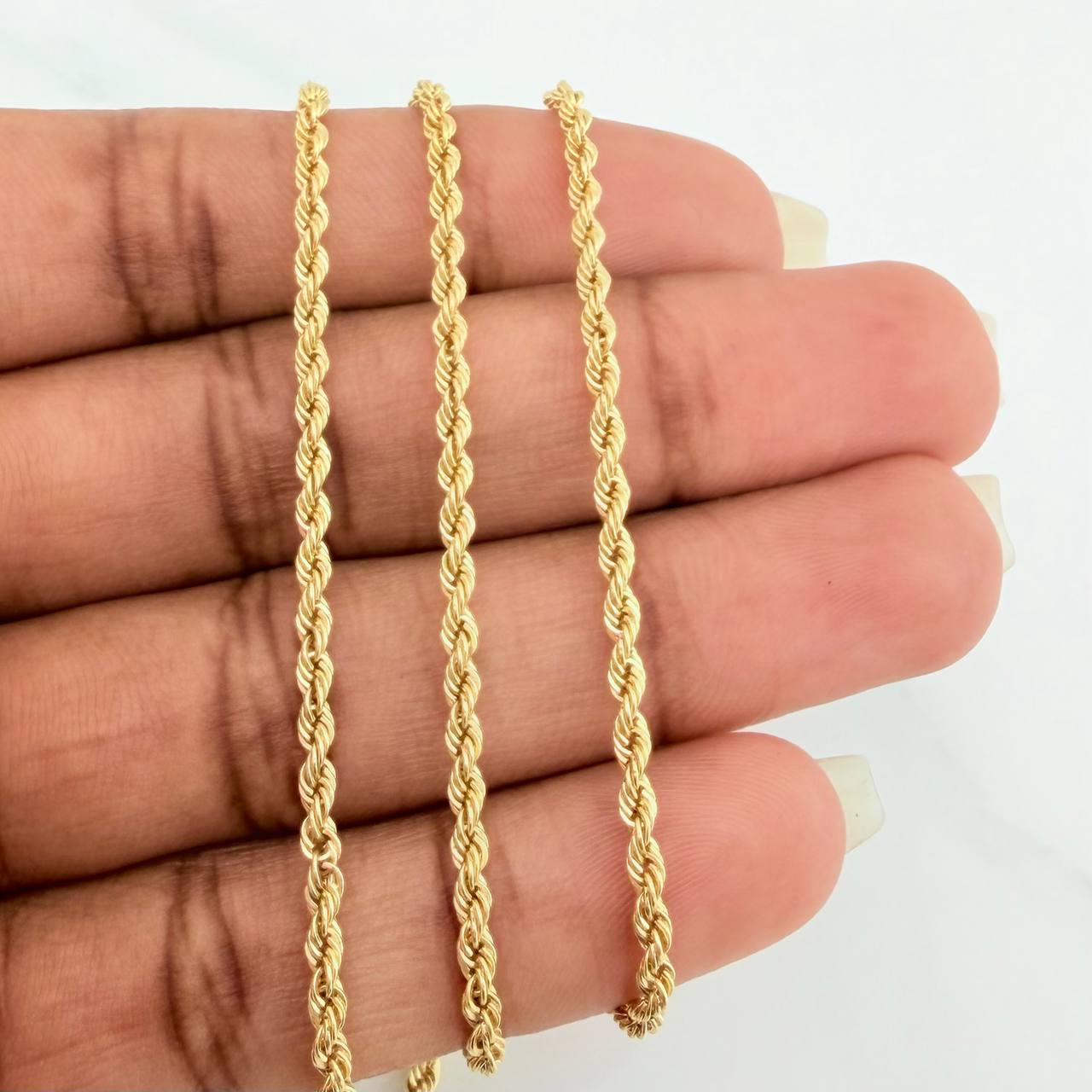 Cadena Lazo 2.85gr / 50.5cm / 2.15mm Oro Amarillo +3 18K %